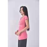 (S) smilegirl蝴蝶結粉色短袖上衣二手衣, , large