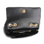 TORY BURCH Kira 納帕皮革鑽石格紋縫線小號二用包/黑色, , large