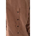 (XL) sweet後鈕扣棕色長袖上衣二手衣, , large