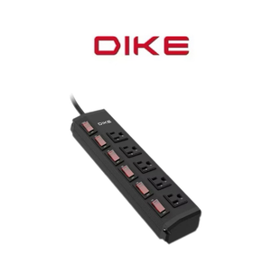 【Leo手機周邊專賣店】DIKE戴克 工業級鋁合金六開五座電源延長線 / 1.8M