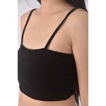(S) 【智恩私服】修身短版吊帶黑色上衣二手衣, , large
