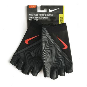 Nike Havoc Training Gloves 男 訓練 手套 自行車 透氣 貼合 黑紅 [NLGB6053MD]