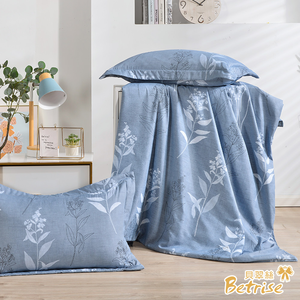 【Betrise】That sea of ​​flowers-blue | Upgraded graphene moisture-wicking Tencel cotton quilt/150x180cm (Add more to get the same style cotton pillowcase x2) [LY SHIN BEDDING]