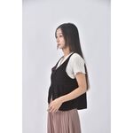 (S) h m花紋黑色外套二手衣, , large