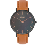 [MEDOTA] CERES Series natural mother-of-pearl ladies watch-Black / ES-12702 genuine leather strap, , large