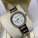 [星晴錶業]AnneKlein手錶,28mm,AN00631銀色錶面銀錶殼金銀相間精鋼錶帶款, , large