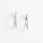 【真鑽耳環】A'jane 18K白金 恆光 鑽石耳環  A022503-011, , large