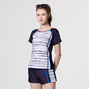 MONINA MIT Short-sleeved two-piece swimsuit-L