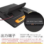 日本【GOODGOODS】 200W太陽能充電板 折疊攜帶式 露營 野營 防災用, , large