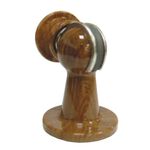 門檔 高級強力電磁門止 戶擋 門檔 門扣 門碰 門頂 門吸 磁石門止 米白 咖啡 木紋, , large