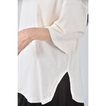 (XL) blackfriday質感棉質純棉杏色短袖上衣二手衣, , large