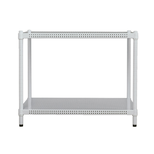 【Y HOUSE】75x45x60cm perforated board two-layer shelf perforated board shelf iron rack - paint white