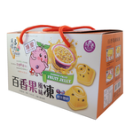 中元普渡拜拜箱  Taiwan風情埔里百香果風味凍禮盒 1000g/盒 [3盒免運組], , large