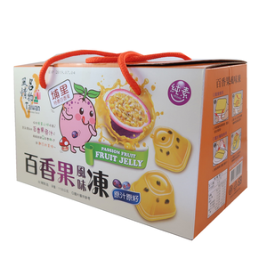 中元普渡拜拜箱  Taiwan風情埔里百香果風味凍禮盒 1000g/盒 [3盒免運組]