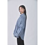 (XL) gap質感棉質純棉藍色長袖上衣二手衣, , large
