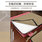 Minuet jacquard L-shaped sofa solid wood chair cushion, , large