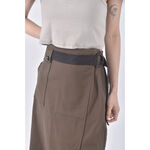 (L) t parts質感開岔工裝綠色長裙二手衣, , large