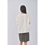 (XL) 【德馨私服】w ida韓牌質感棉質拼接杏色洋裝二手衣, , large