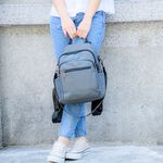 【YUNJOIN】三用功能後背包 小後背包 平板可放 B5可放 可插入旅行箱拉桿 輕旅行 耐用防潑水, , large