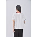 (F) peanuts棉質純棉白色短袖上衣二手衣, , large