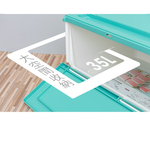 【Y HOUSE】Fully open storage box/storage box/organization box/plastic box-35L blue, , large
