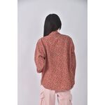 (L) 雅欣質感碎花紅色長袖上衣二手衣, , large