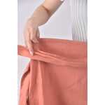 (F) cos質感綁帶橘色長裙二手衣, , large