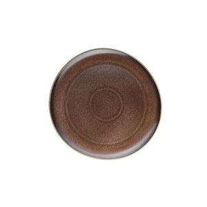 Rosenthal-Junto-shaped round flat plate - brown bronze 27cm