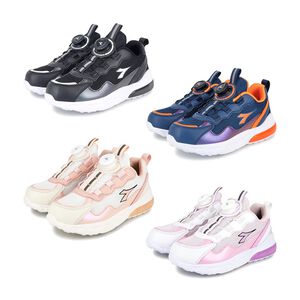 DIADORA迪亞多那 酷炫閃燈兒童跑鞋 童運動鞋 童鞋 時尚 閃亮 炫光 寬楦 康特杯 健康鞋墊 止滑 黑 藍 粉 紫