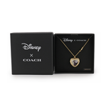 COACH Disney x Coach 反派圖案愛心綴飾項鍊/金色, , large