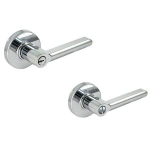 水平鎖 加安牌 磨砂銀色LP3X20G/LP3X207 浴廁鎖 房間鎖 自動解閂 水平把手