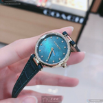[星晴錶業]COACH手錶,24mm,CH00075藍綠色錶面金色錶殼綠真皮皮革錶帶款, , large