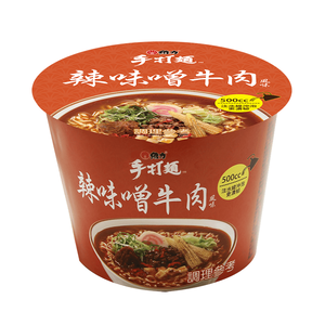 手打麵 辣味噌牛肉風味(桶)