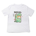 JZ TEE Social Anxiety Cat & Shiba Inu Graphic Tee, , large