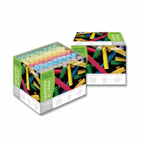 【 韓國 MUNGYO 】無塵粉筆 無毒 無塵 環保 DUSTLESS CHALK 100支/盒 彩色