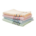 簡約緞檔毛巾-3條入x4包, , large