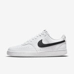 Kixpress-Nike W Court Vision Lo NN 女 休閒鞋 經典 復古 皮革 簡約 白 黑 [DH3158-101], , large