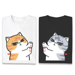 JZ TEE Cat-NO KISS Graphic Tee