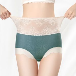 【莎蘿SARO】高腰蕾絲質感石墨烯內褲6件組 XL