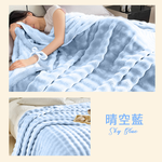 Ultra-Soft 3D Bubble Bunny Plush Blanket Quilt, , large