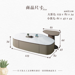 【Hampton 漢汀堡】所特石面茶几組, , large