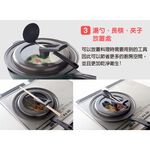 日本Arnest bellfina 可立式玻璃鍋蓋-30cm(日本製、26-30cm鍋子適用）, , large