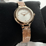 [星晴錶業]COACH手錶,26mm,CH00235銀白色錶面玫瑰金錶殼玫瑰金色精鋼錶帶款, , large