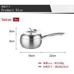 PERFECT 理想牌 極緻316不鏽鋼蘋果型七層複合金湯鍋附蓋蘋果鍋 18cm單把-Leidea樂德兒, , large