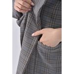 (S) miss ff質感格紋灰色外套二手衣, , large