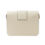LONGCHAMP S號 BOX-TROT 滑面小牛皮翻蓋斜背包/白紙色, , large