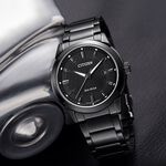 CITIZEN 星辰 Eco-Drive 都會時尚光動能腕錶-黑/42mm BM7145-51E, , large