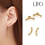 【快速出貨】ULOO Glimmer 優雅圓珠耳環 耳針-金色 UE1000210, , large