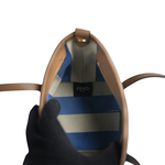 FENDI Roll FF Logo 緹花布迷你手提/斜背二用包/淺藍色, , large