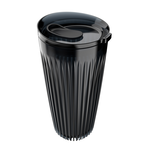 【Huskee】 Reusable Coffee Cup HuskeeRenew Tritan 8oz Amber (w/stopper lid) , , large